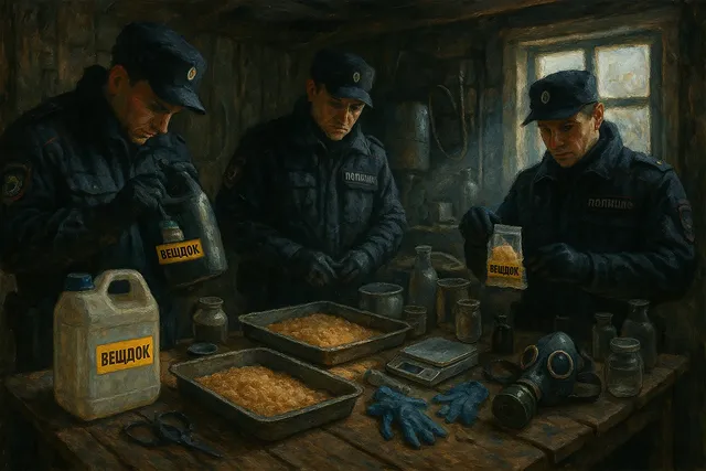 Полиция ликвидирует нарколабораторию, организованную супругами в Тамбовской области