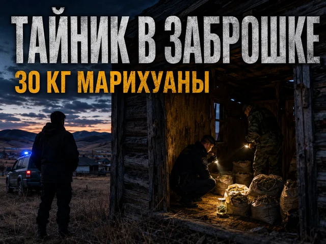 30 кг марихуаны и гашишное масло нашли в заброшенном доме Бурятии