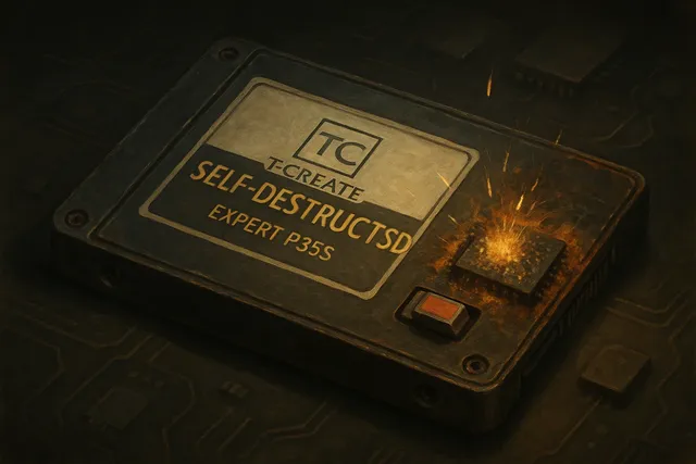 SSD, который сгорает сам: TeamGroup выпустила накопитель с физическим самоуничтожением
