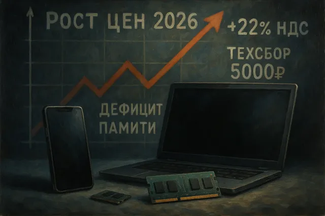 Цены на электронику в России вырастут в 2026 году на 20–30%: тройной удар