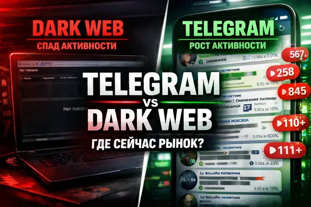 Telegram-рынки vs dark web - где сейчас больше активности