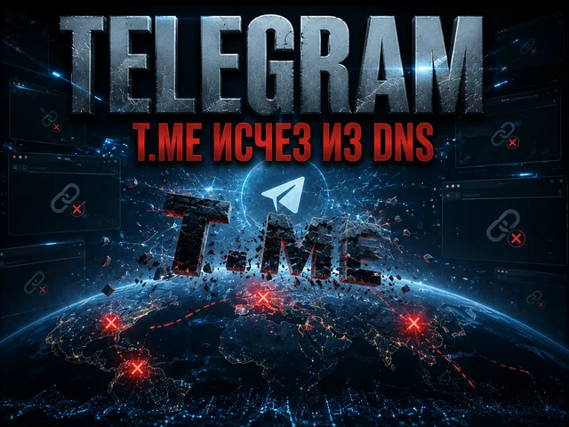 Домен t.me исчез из DNS: почему ссылки Telegram перестали работать