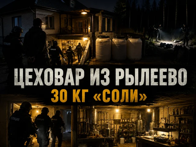 Нарколаборатория в Рылеево: полиция изъяла свыше 30 кг «соли»