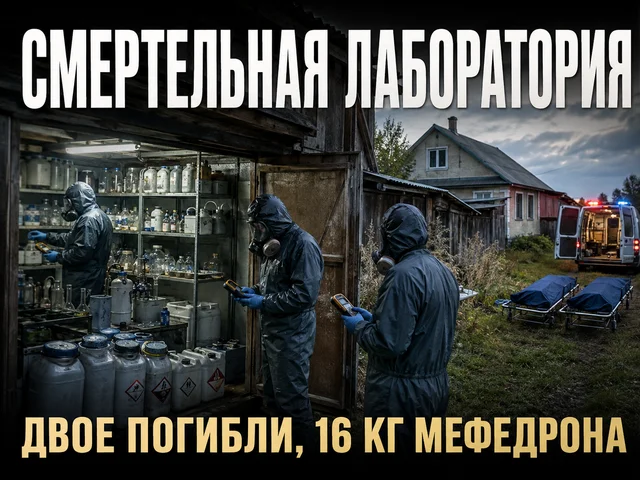 Под Тулой в нарколаборатории нашли двух погибших и 16 кг мефедрона