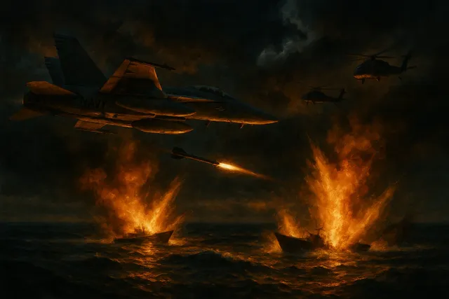 США нанесли ракетные удары по наркокораблям в Тихом океане