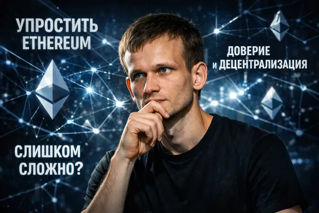 Виталик Бутерин призвал упростить Ethereum ради доверия