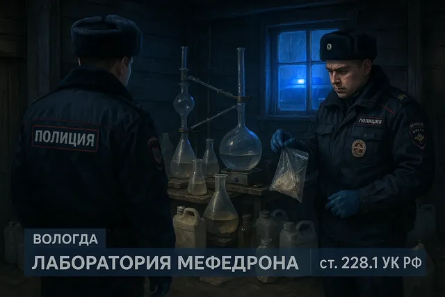 Полиция Вологды раскрыла нарколабораторию по производству мефедрона