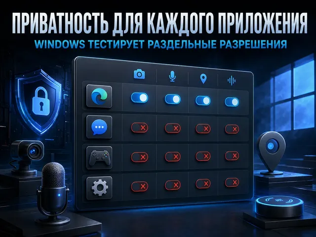 Windows 11 тестирует отдельные разрешения для Win32-приложений