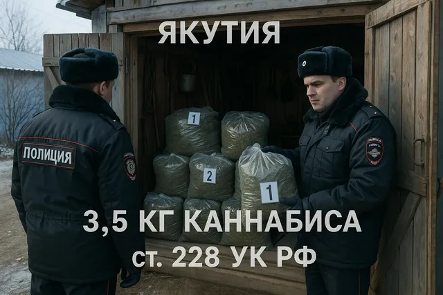 В Якутии мужчина хранил в гараже 3,5 кг каннабиса