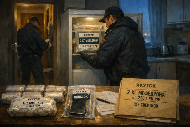Якутск: у курьера нашли 2 кг мефедрона в холодильнике - 228.1