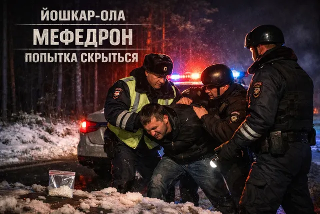 В Йошкар-Оле ДПС задержала мужчину при попытке избавиться от наркотиков