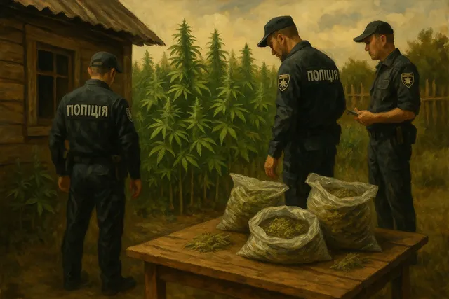 В Запорожской области изъяли 61 куст конопли и 3 кг марихуаны