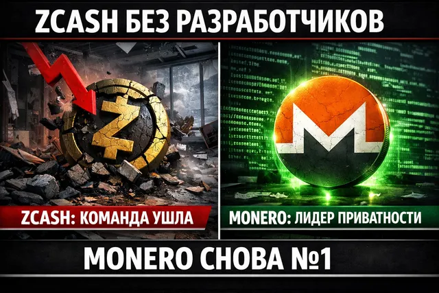 Zcash остался без разработчиков - Monero укрепляет лидерство