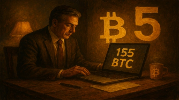 Strategy купила 155 BTC к пятилетию биткоин-стратегии