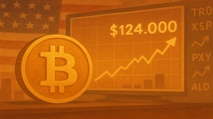 Биткоин побил рекорд — превысил $124 000 на фоне стимулов США