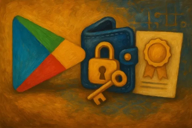 Google Play потребует лицензии для кастодиальных криптокошельков