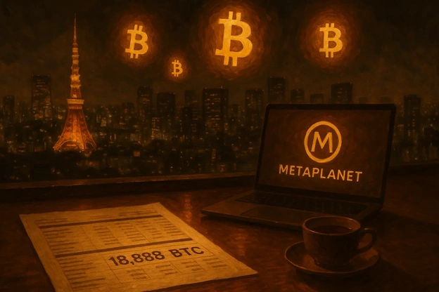 Metaplanet накопила 18 888 BTC: новый рекорд корпоративного портфеля